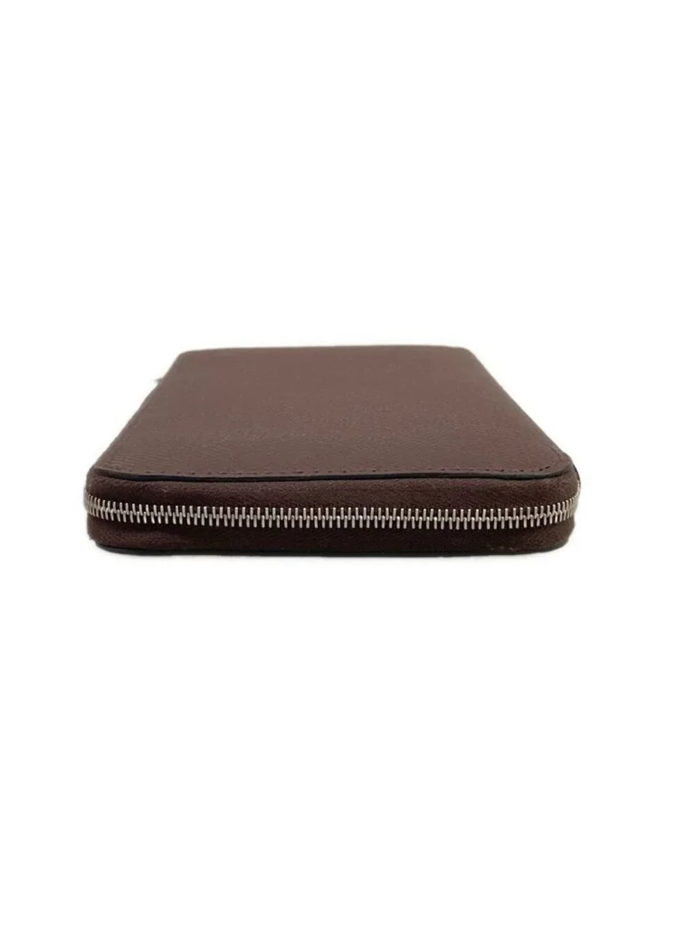 Hermes Wallet Azap Long Silk Dark Brown Zip Around
